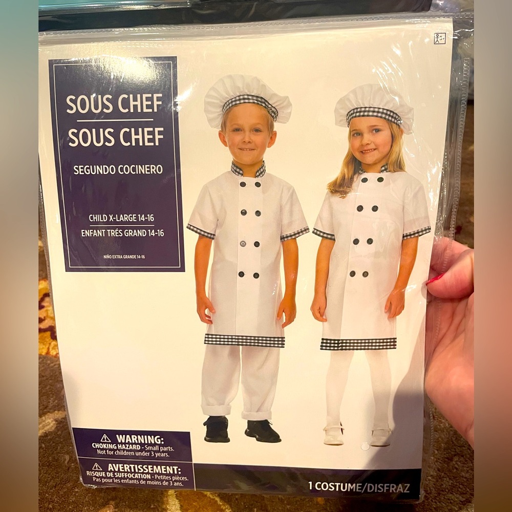 Chef Kids Costume - White and Black